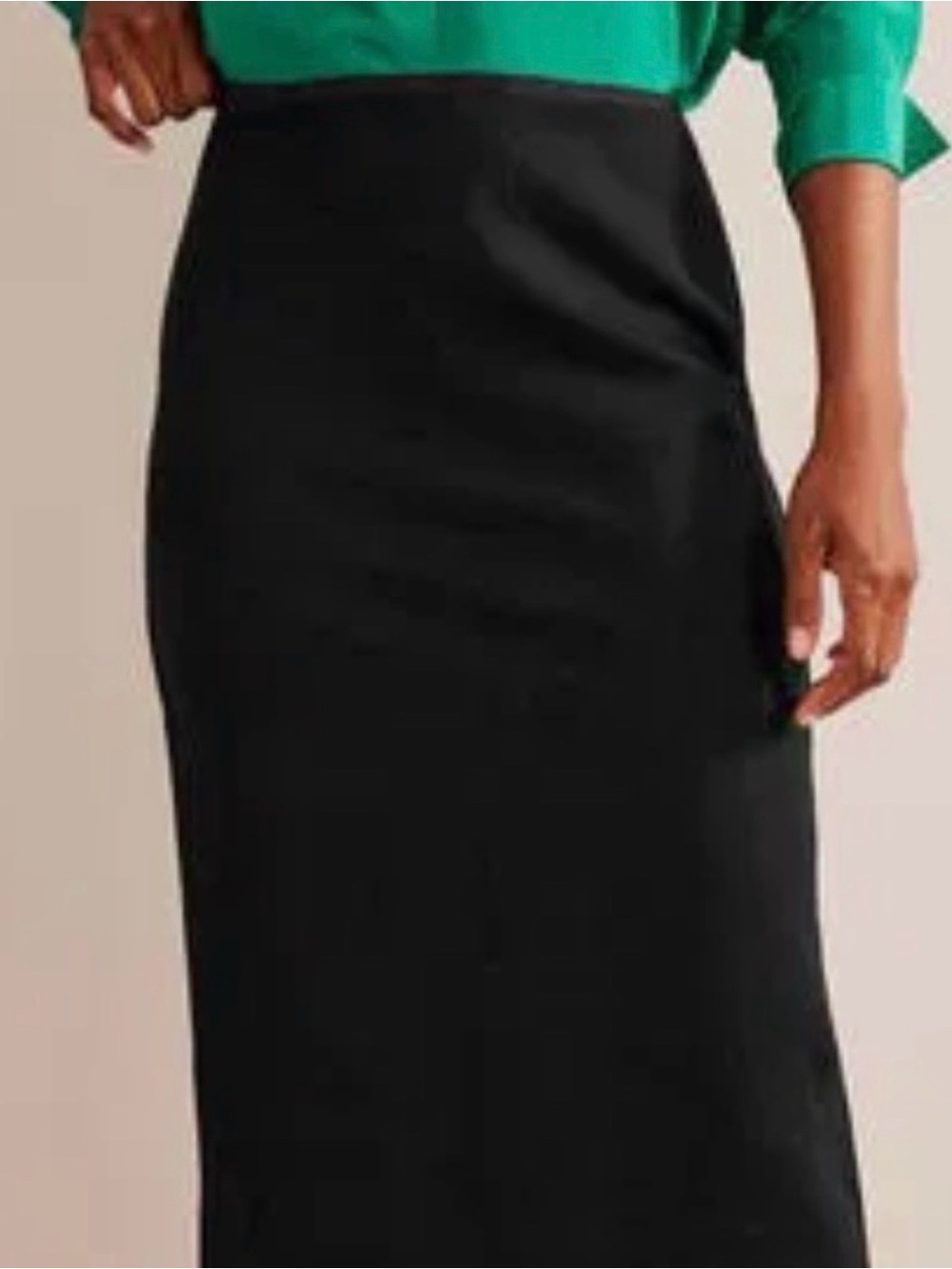 Boden Ponte Classic Black Pencil Skirt - Women's Professional Skirt